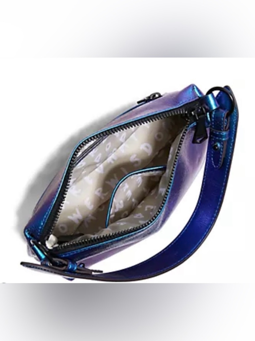 Iridescent Purple-Blue Shoulder Bag Aimee Kestenberg - Picture 4 of 15